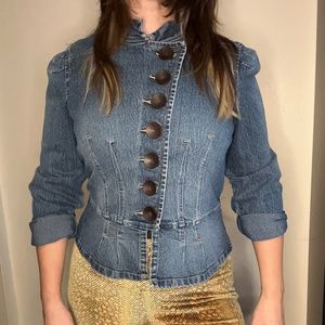 XOXO Military Style Denim Jacket